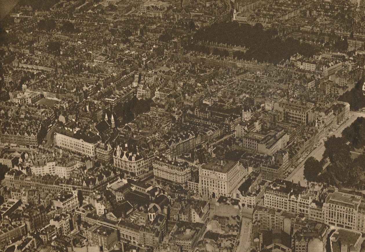 Das Rätsel vertrauter Straßen aus einer neuen und aufregenden Perspektive, ca. 1935 von Unbekannt