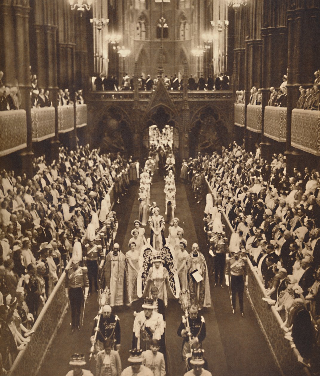 Die Prozession der Königin, 12. Mai 1937 von Unbekannt