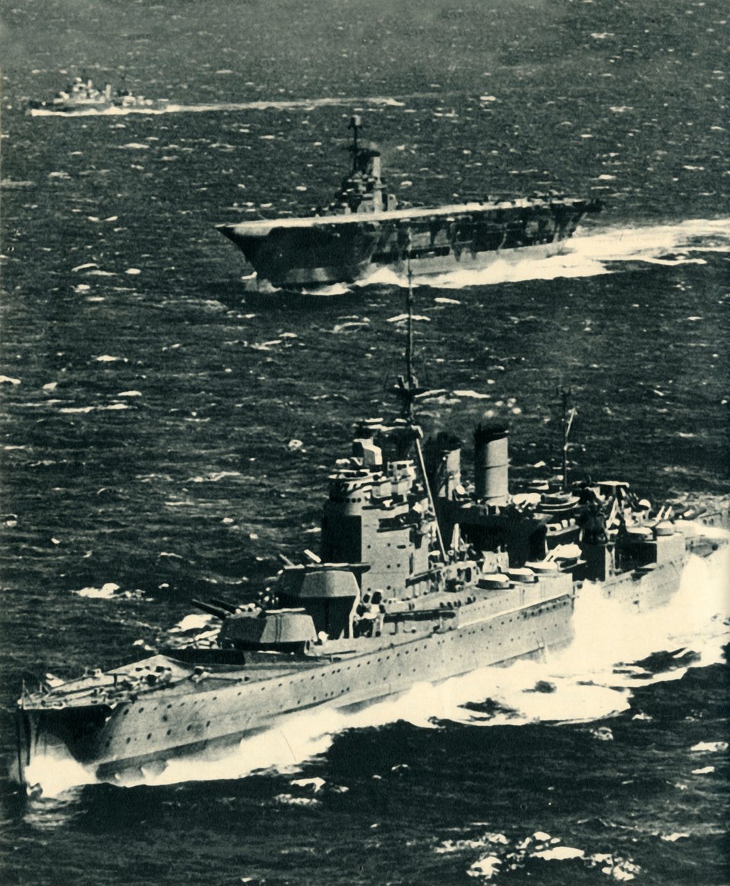 Die Renown, die Ark Royal und die Sheffield, ca. 1939-1941, 1942 von Unbekannt