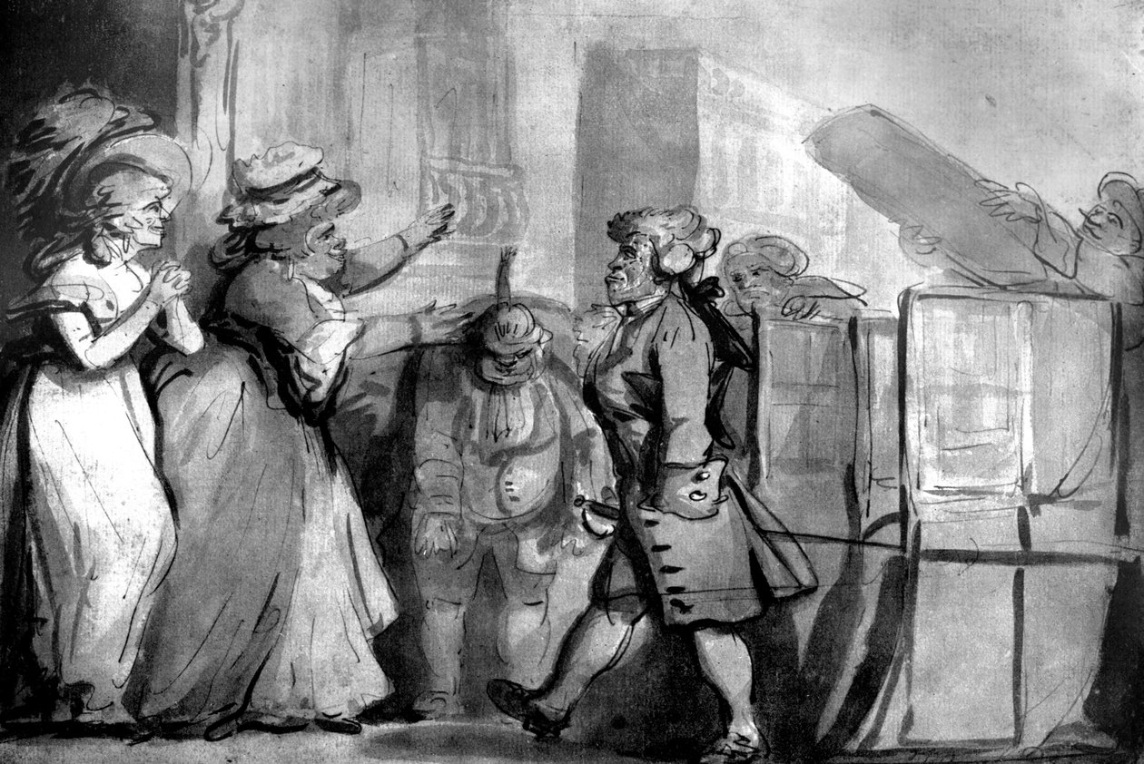Die Rückkehr von St. James nach der Ehrung des Ritterschlags, 1792 von Unbekannt