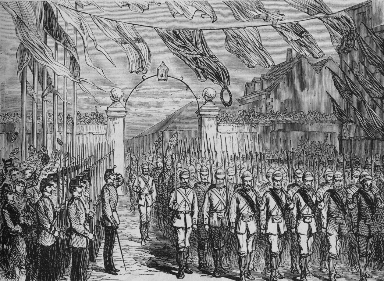 Die Rückkehr der Truppen aus Ashantee von Unbekannt