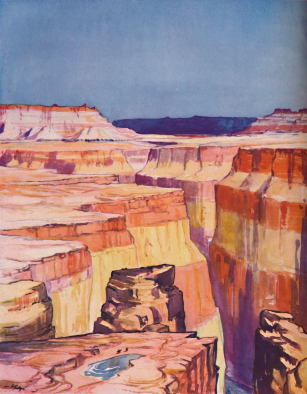 Die reiche Farbe des Colorado Canyon von Unbekannt