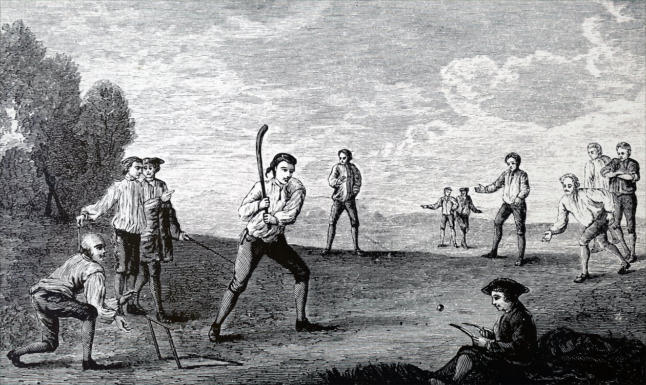 Der Royal Academy Club spielt Cricket von Unbekannt