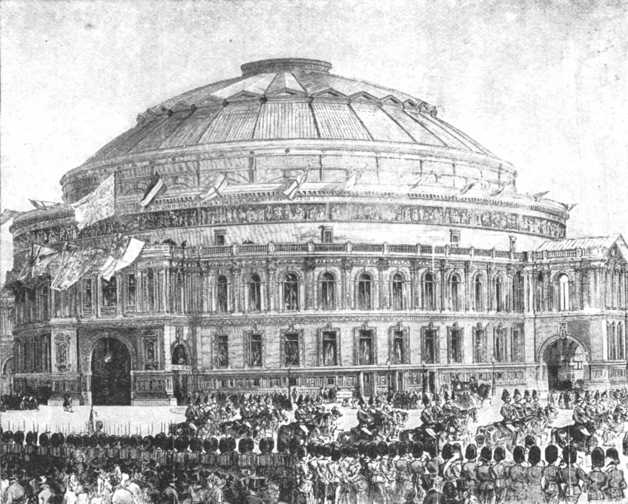 Die Royal Albert Hall, 1871: Eröffnet von Königin Victoria, 29. März 1901 von Unbekannt