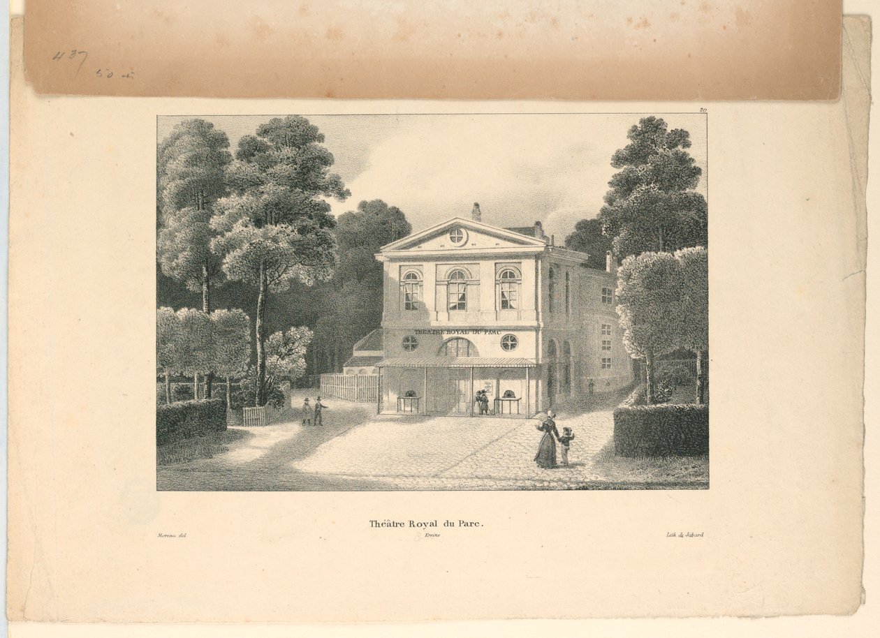 Das Königliche Parktheater, Brüssel von Unbekannt