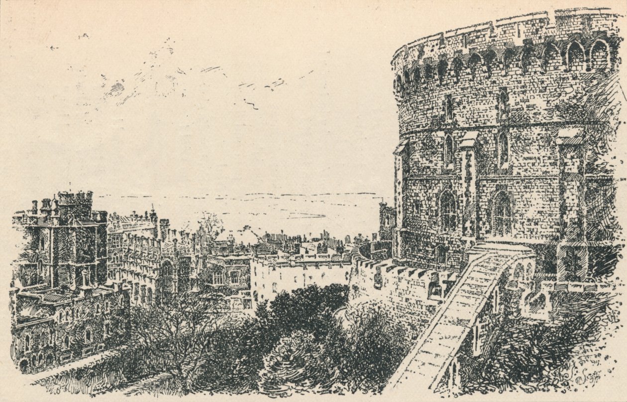 Der Königsturm von der Unterkunft des Königs von Schottland, 1895 von Unbekannt