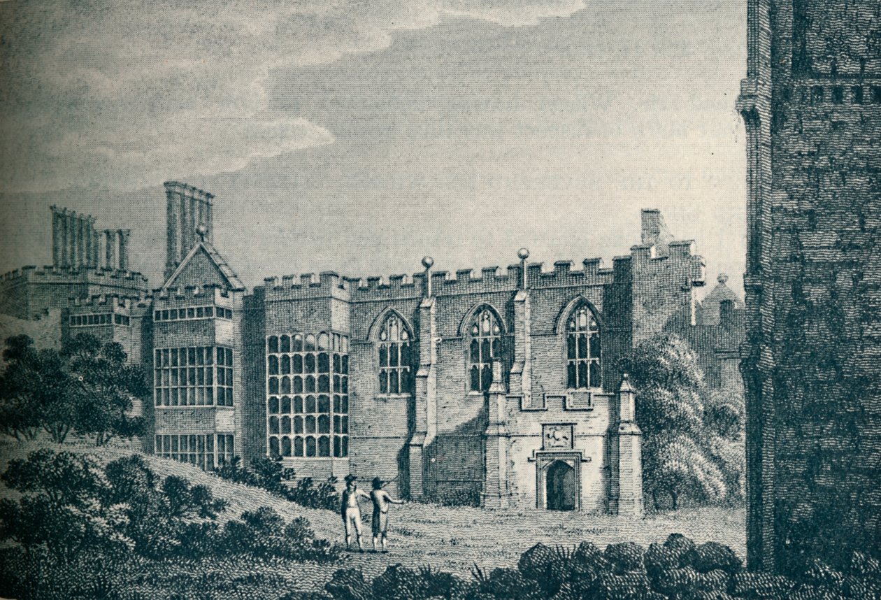 Die Ruinen von Cowdray House, in der Nähe von Midhurst, Sussex, 1907 von Unbekannt