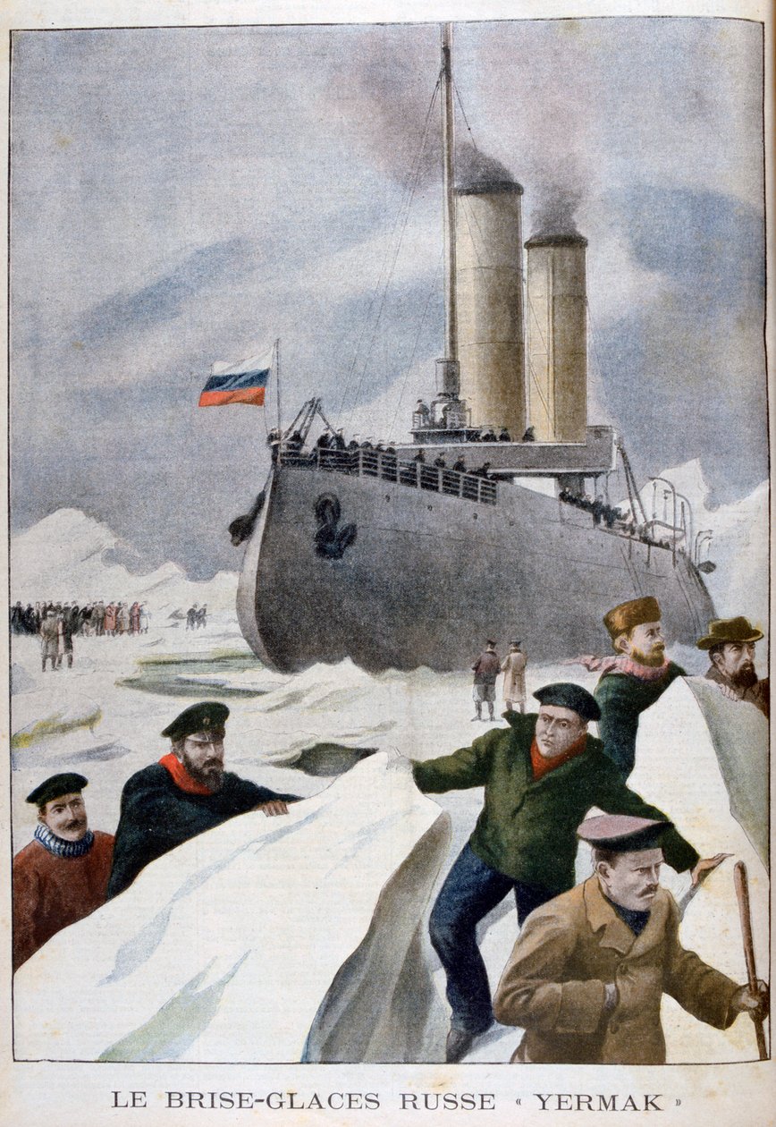 Der russische Eisbrecher Yermak, 1902 von Unbekannt
