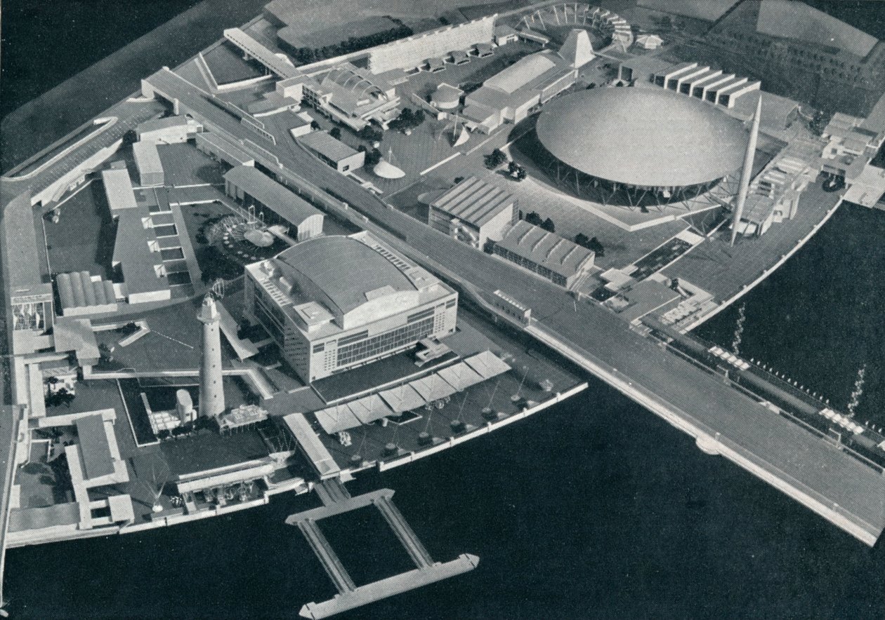 Das South Bank Gelände, 1951 von Unbekannt