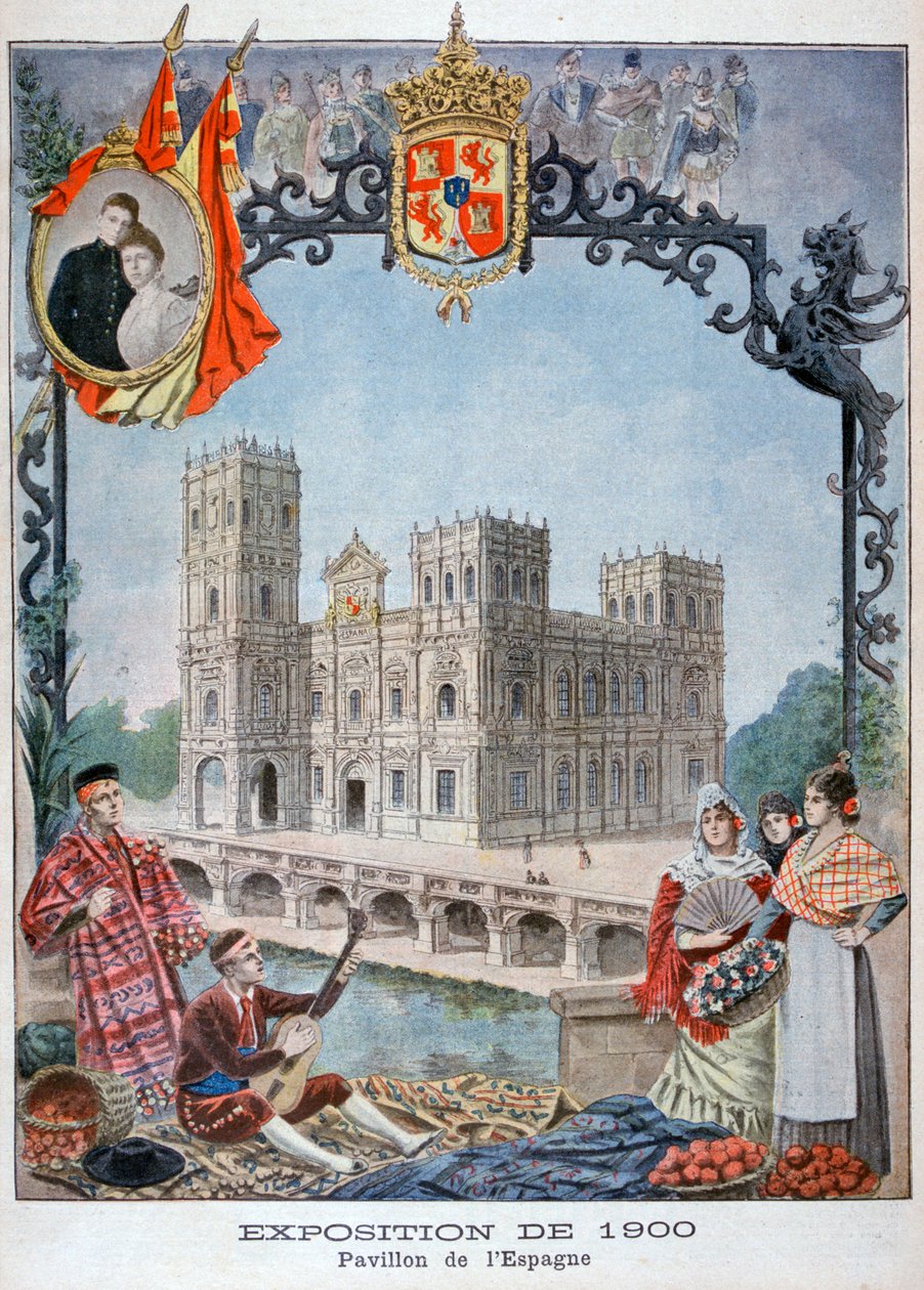 Der spanische Pavillon auf der Weltausstellung 1900, Paris, 1900 von Unbekannt