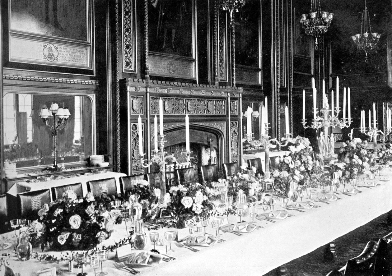 Der Speisesaal des Sprechers, House of Commons, Westminster, London, ca. 1905 von Unbekannt