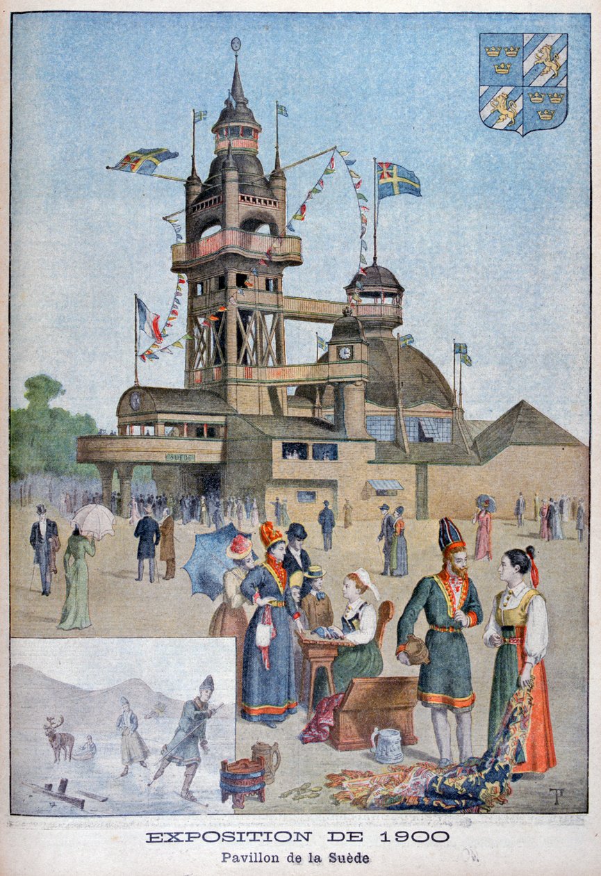 Der schwedische Pavillon auf der Weltausstellung 1900, Paris von Unbekannt
