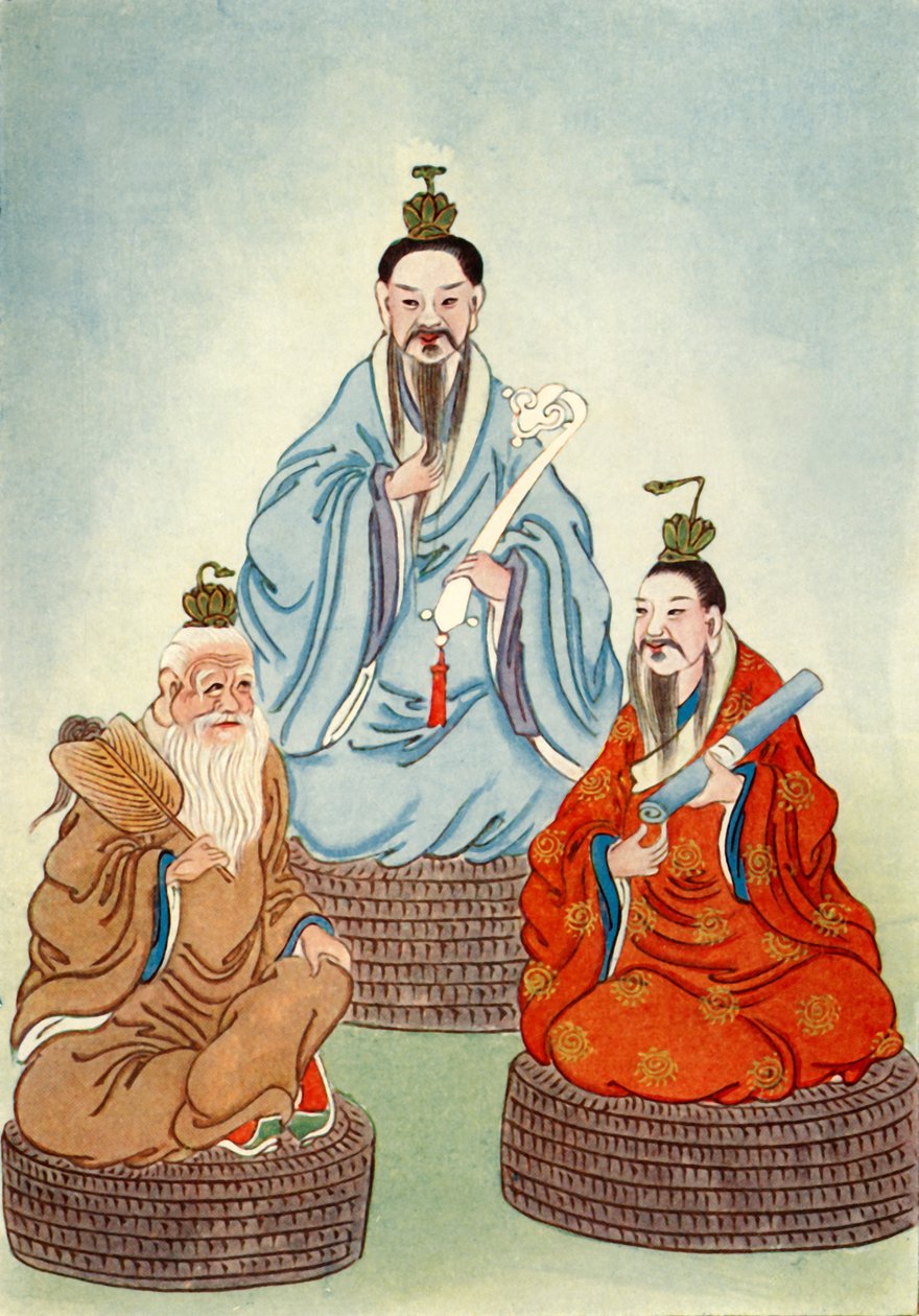 Die taoistische Triade, 1922 von Unbekannt