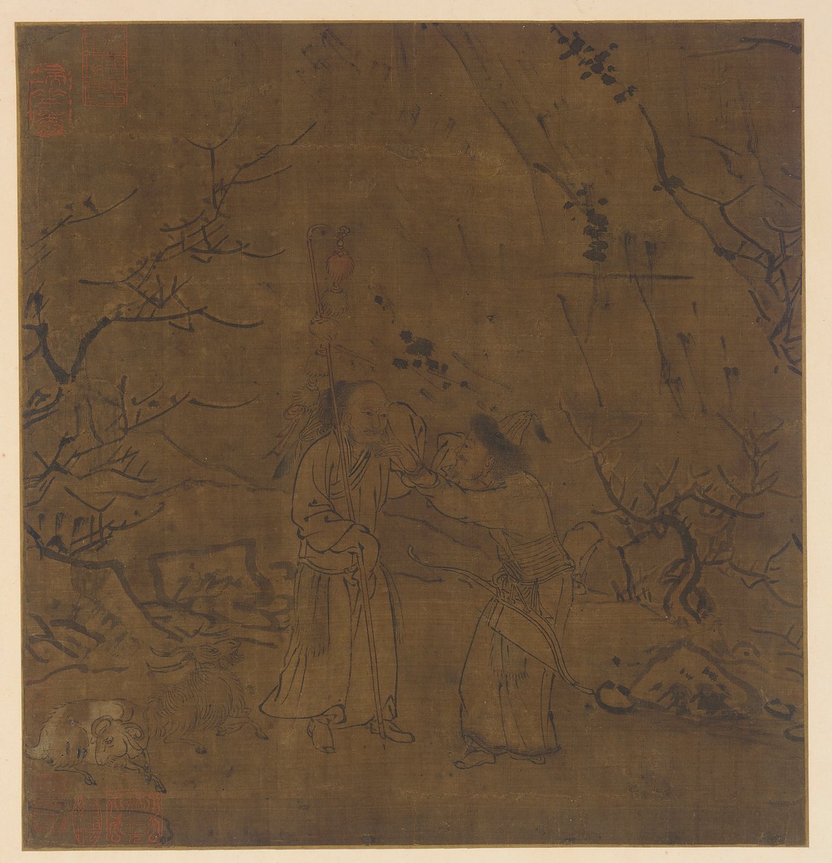 Der tränenreiche Abschied von Su Wu und Li Ling, Ming-Dynastie, 1368-1644 von Unbekannt