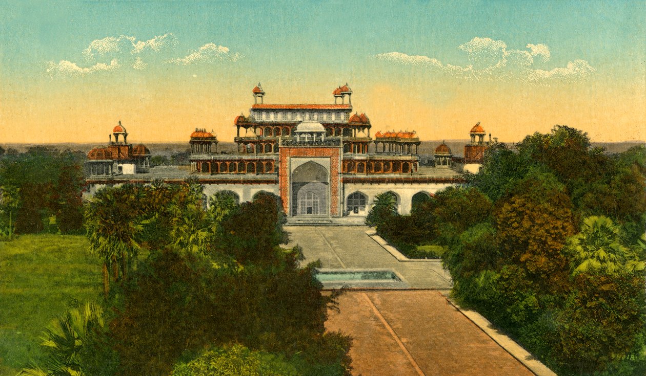 Das Grab von Akbar dem Großen alias Sikandra, Agra, um 1910 von Unbekannt