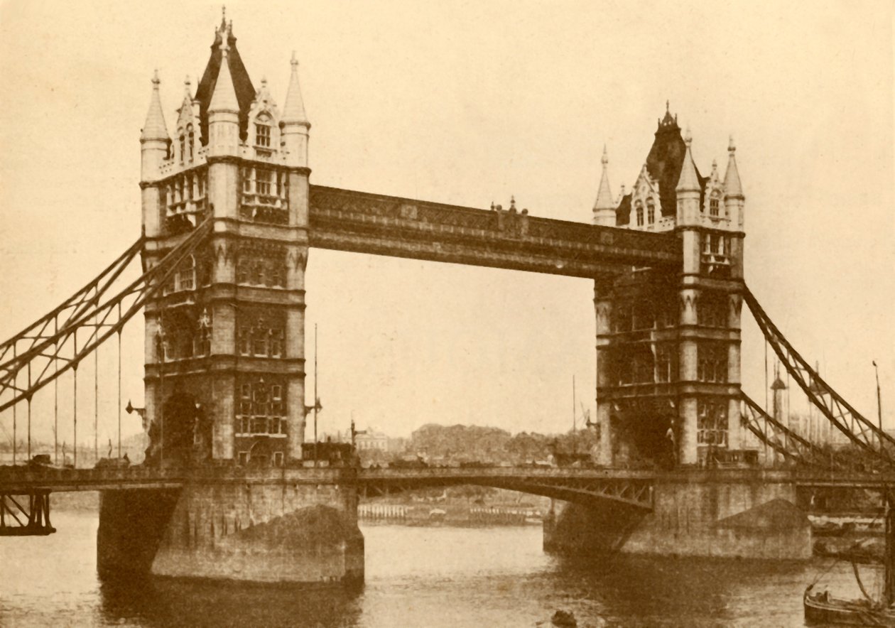 Die Tower Bridge, London, um 1930 von Unbekannt
