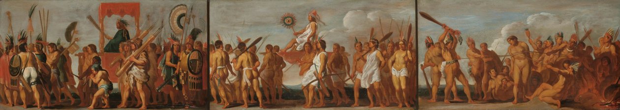 Die Behandlung von Kriegsgefangenen durch die Tupinambás, ca. 1630 von Unbekannt