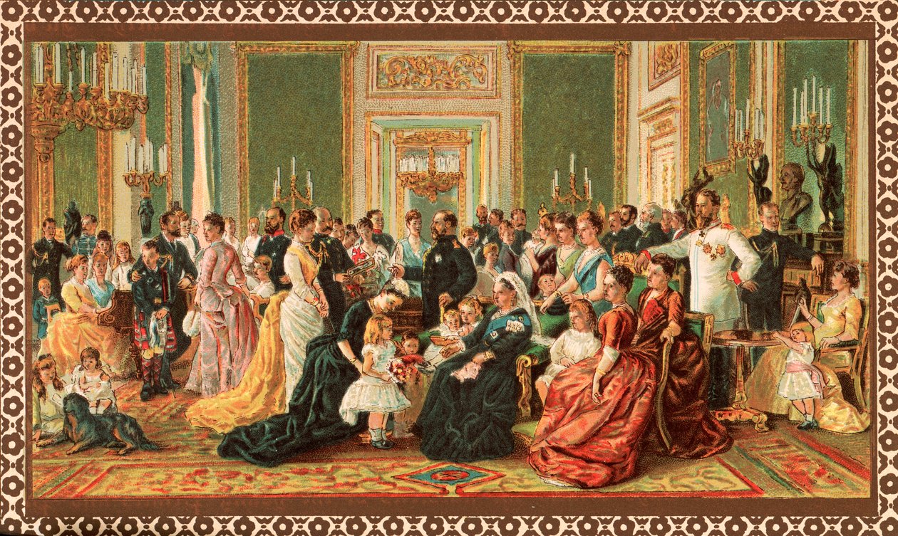 Die viktorianische königliche Familie, 1887 von Unbekannt