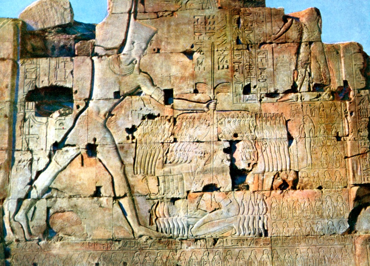 Der Sieg von Ramses II., Karnak, Ägypten, 20. Jahrhundert von Unbekannt