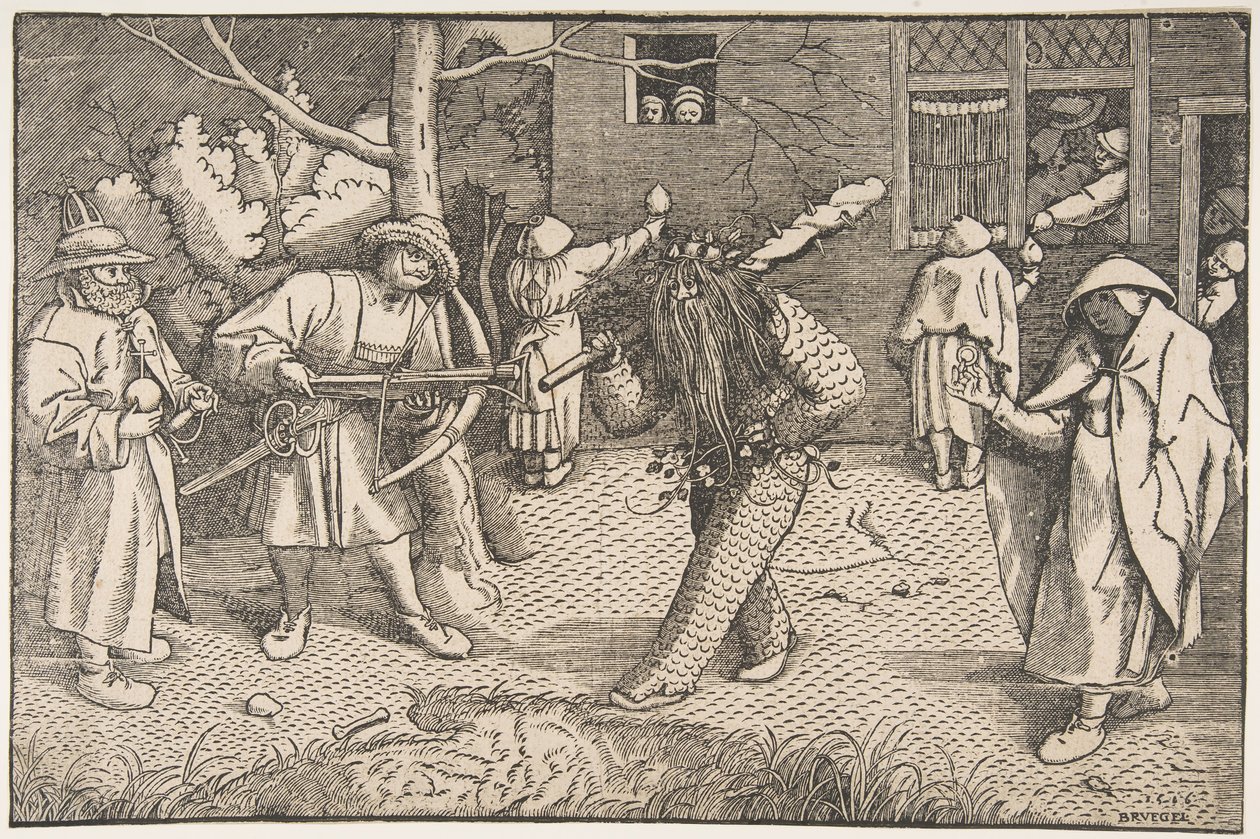 Der wilde Mann oder die Maskerade von Orson und Valentin, 1566 von Unbekannt