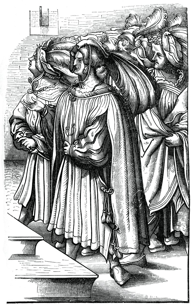 Die Erzherzöge und hohen Barone Deutschlands bei der Krönung von Kaiser Maximilian, 16. Jahrhundert von Unbekannt