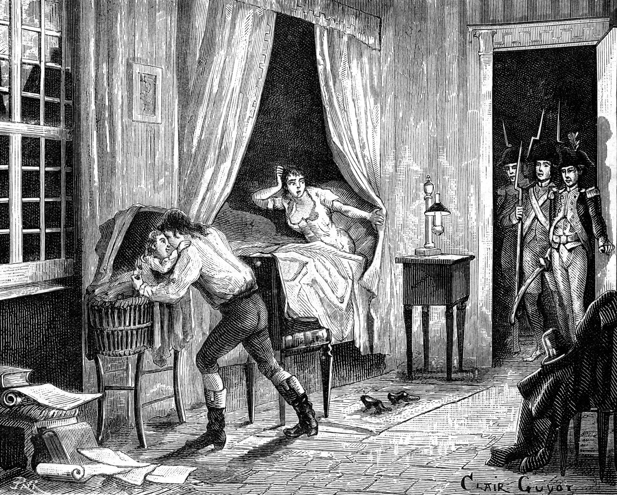Die Verhaftung von Camille Desmoulins, 31. März 1794, 1882-1884 von Unbekannt