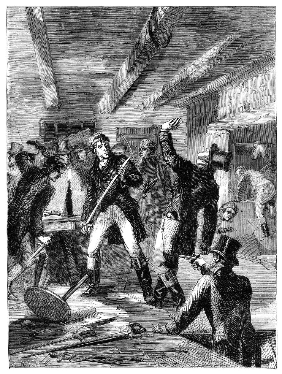 Die Verhaftung der Cato Street Verschwörer, 1820 um 1895 von Unbekannt