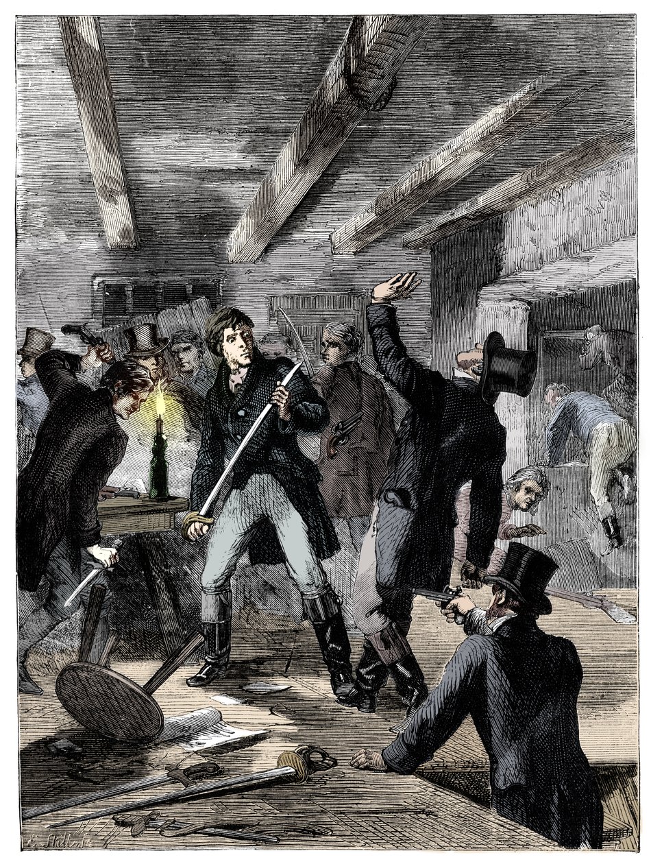 Die Verhaftung der Cato Street Verschwörer, 1820 um 1895 von Unbekannt