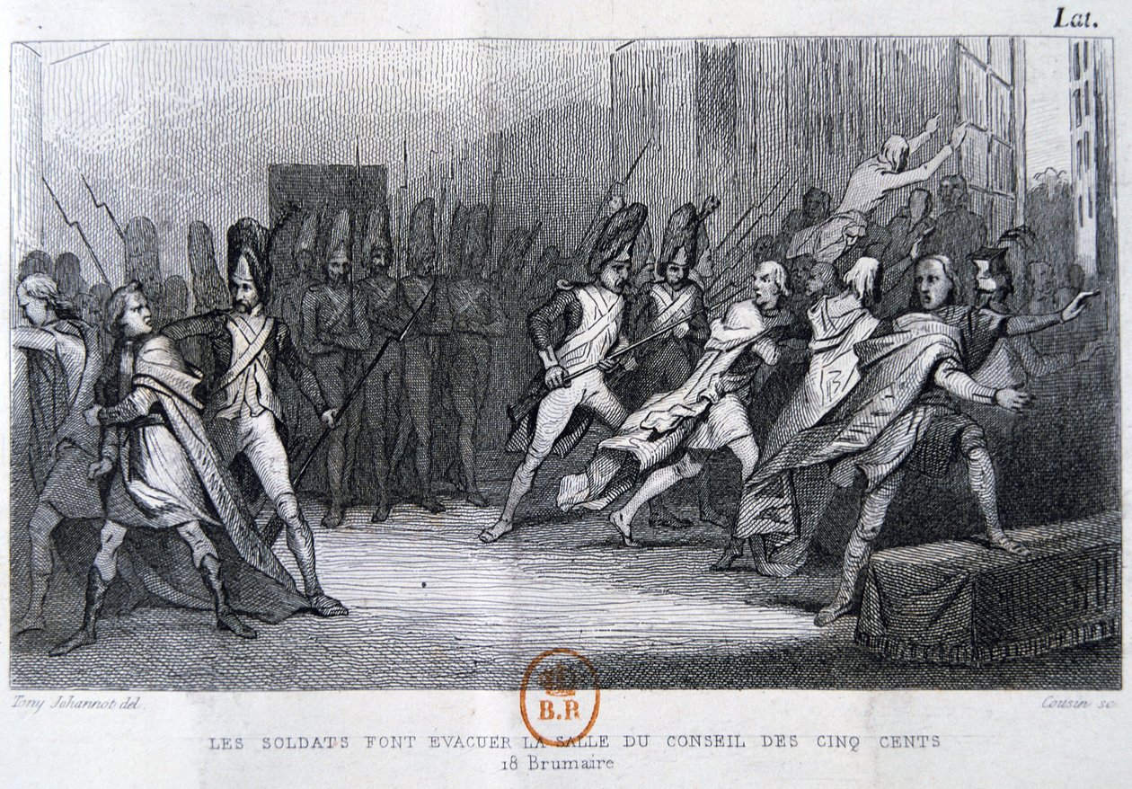 Der Staatsstreich des 18. Brumaire, 9. November 1799, 19. Jahrhundert von Unbekannt