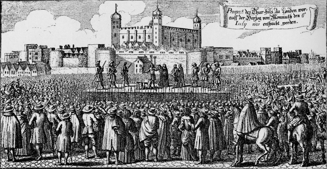 Die Hinrichtung des Herzogs von Monmouth, Tower Hill, London, 15. Juli 1685 von Unbekannt