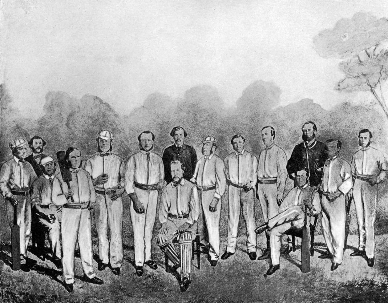 Das erste englische Cricket-Team, das Australien besuchte, 1861-1862, 1912 von Unbekannt