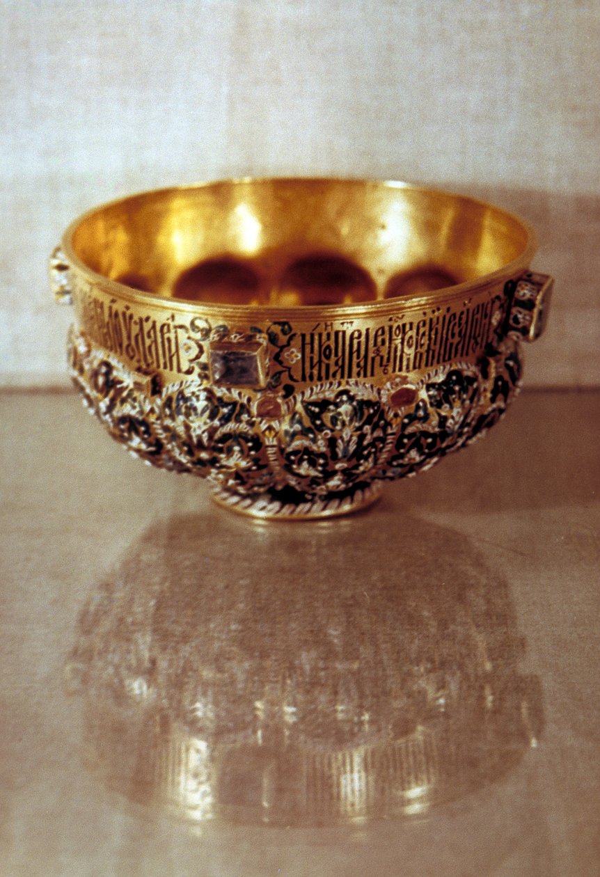 Der Goldpokal von Zar Alexei Michailowitsch, 17. Jahrhundert von Unbekannt