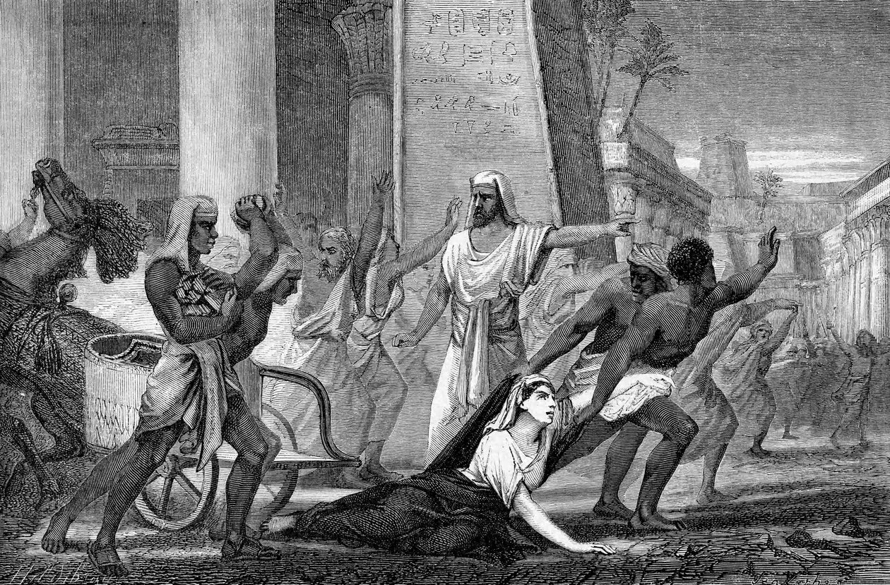 Der Mord an Hypatia, neuplatonische Mathematikerin und Philosophin, 415 Mitte 19. Jahrhundert von Unbekannt
