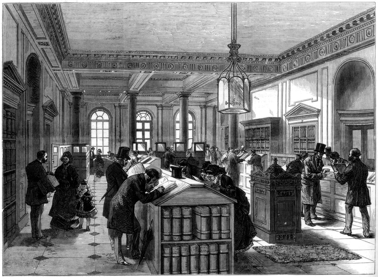 Das neue Testamentsregisterbüro, Somerset House, London, 1875 von Unbekannt