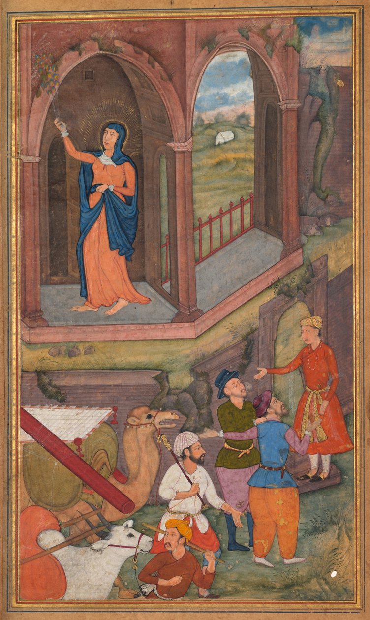 Der Geburtsort Jesu, aus einem Mirat al-quds von Pater Jerome Xavier, 1602-1604 von Unbekannt