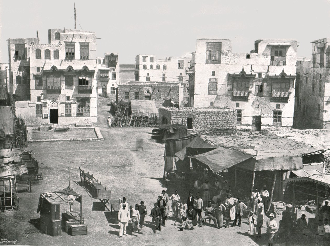 Die Straße des Postamts, Suakin, Sudan, 1895 von Unbekannt