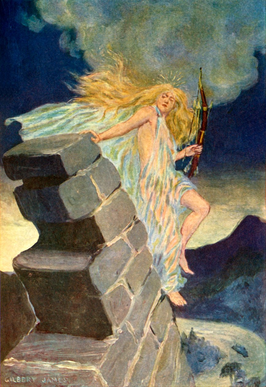 Die Veela reißt die Mauern von Skadar nieder, 1917 von Unbekannt