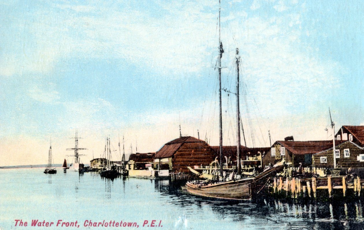 Die Uferpromenade, Charlottetown, Prince Edward Island, Kanada, um 1900er Jahre von Unbekannt