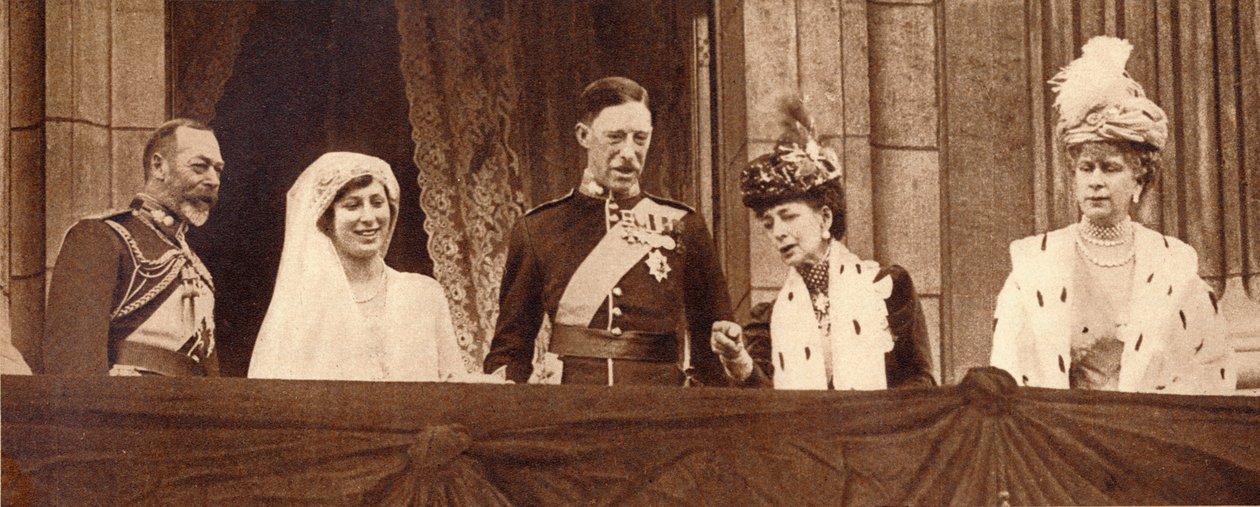 Die Hochzeit von Prinzessin Mary und Viscount Lascelles, 28. Februar 1922 von Unbekannt