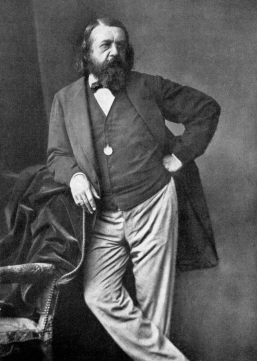 Théophile Gautier, französischer Dichter, Dramatiker, Romanautor, Journalist und Literaturkritiker, 19. Jahrhundert von Unbekannt
