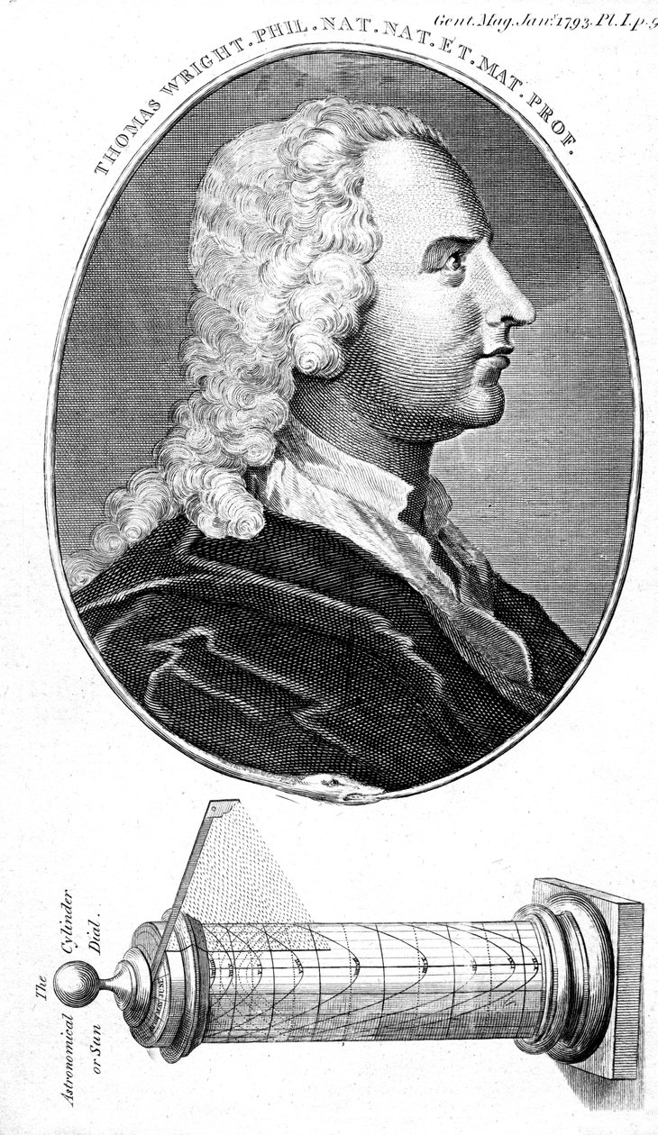 Thomas Wright, englischer Astronom, wissenschaftlicher Instrumentenbauer und Lehrer, 1793 von Unbekannt