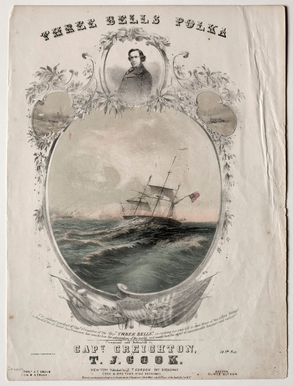 Drei Glocken Polka, 1854 von Unbekannt
