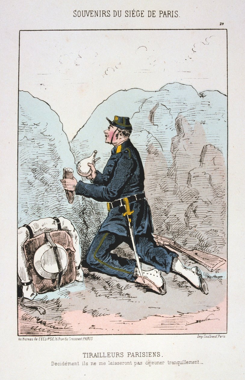Tirailleurs Parisiens, Belagerung von Paris, 1870-1871 von Unbekannt
