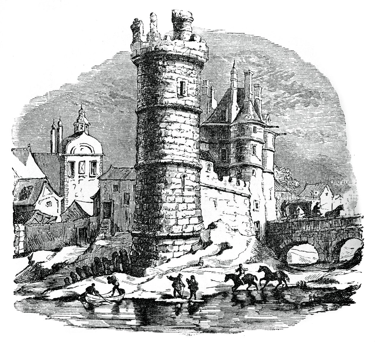 Tour de Nesle, Paris, 17. Jahrhundert, 1870 von Unbekannt