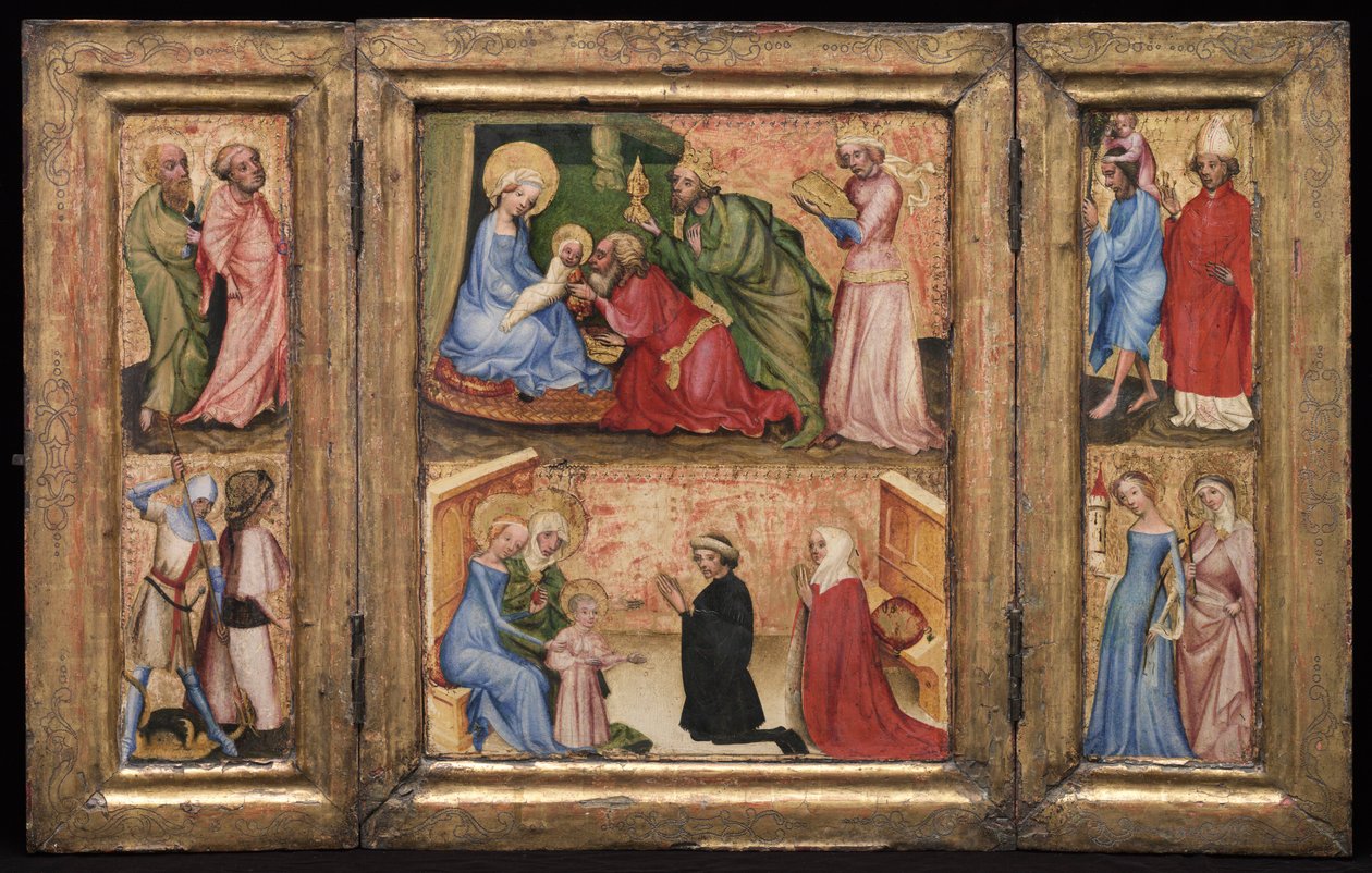 Triptychon mit der Anbetung der Könige von Unbekannt