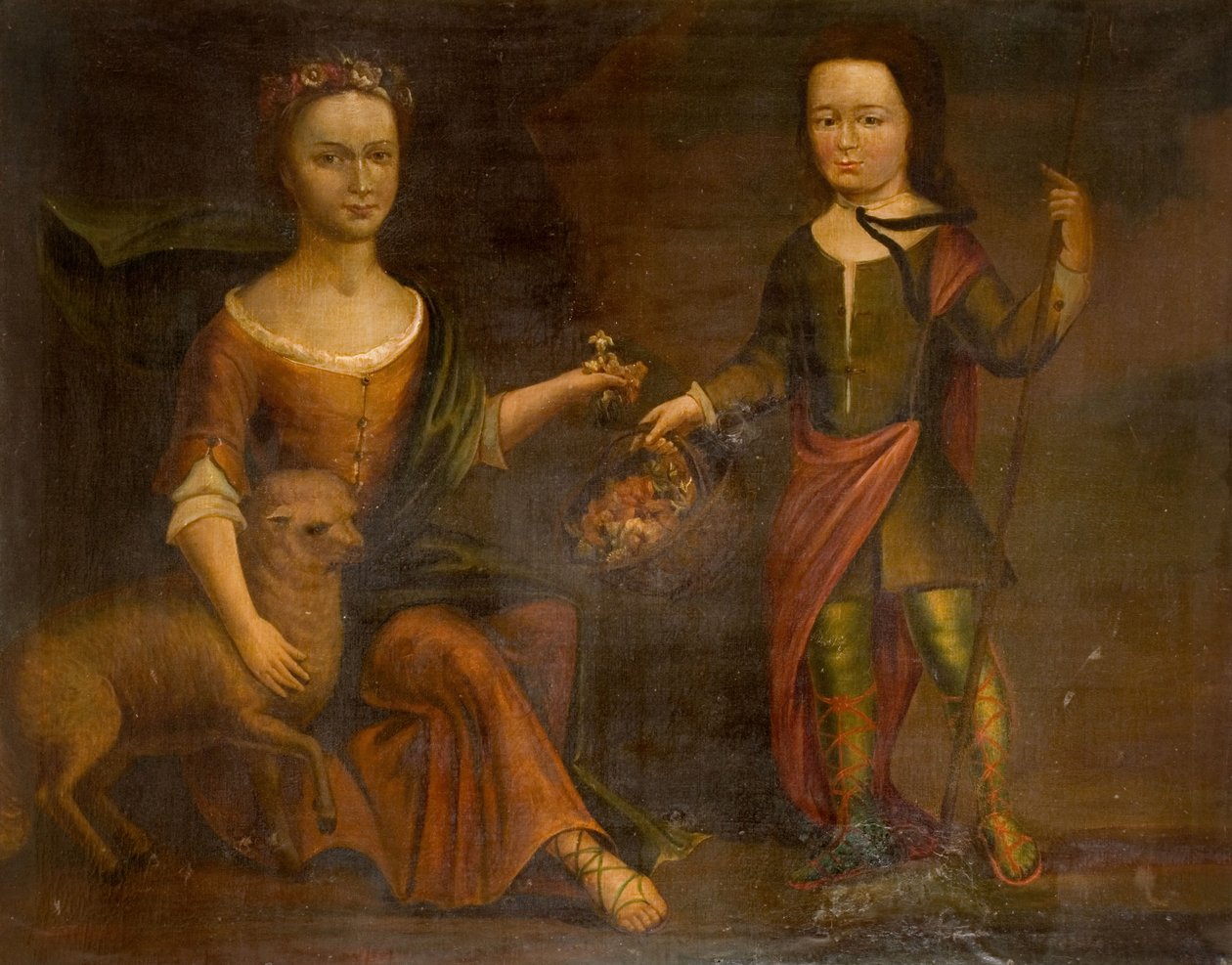 Zwei Kinder der Familie Holte, 1800 von Unbekannt