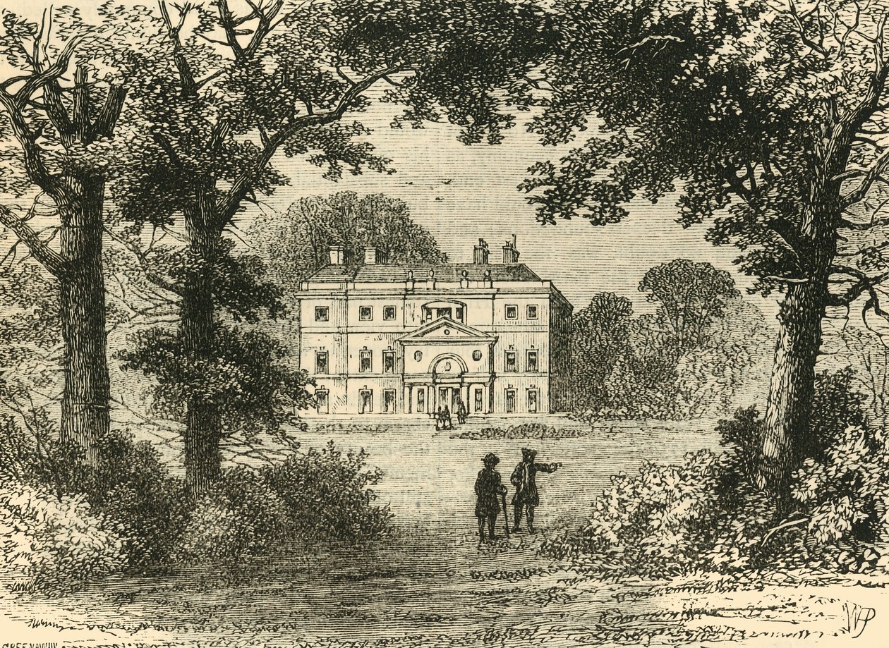 Vane House, im Jahr 1800, um 1876 von Unbekannt