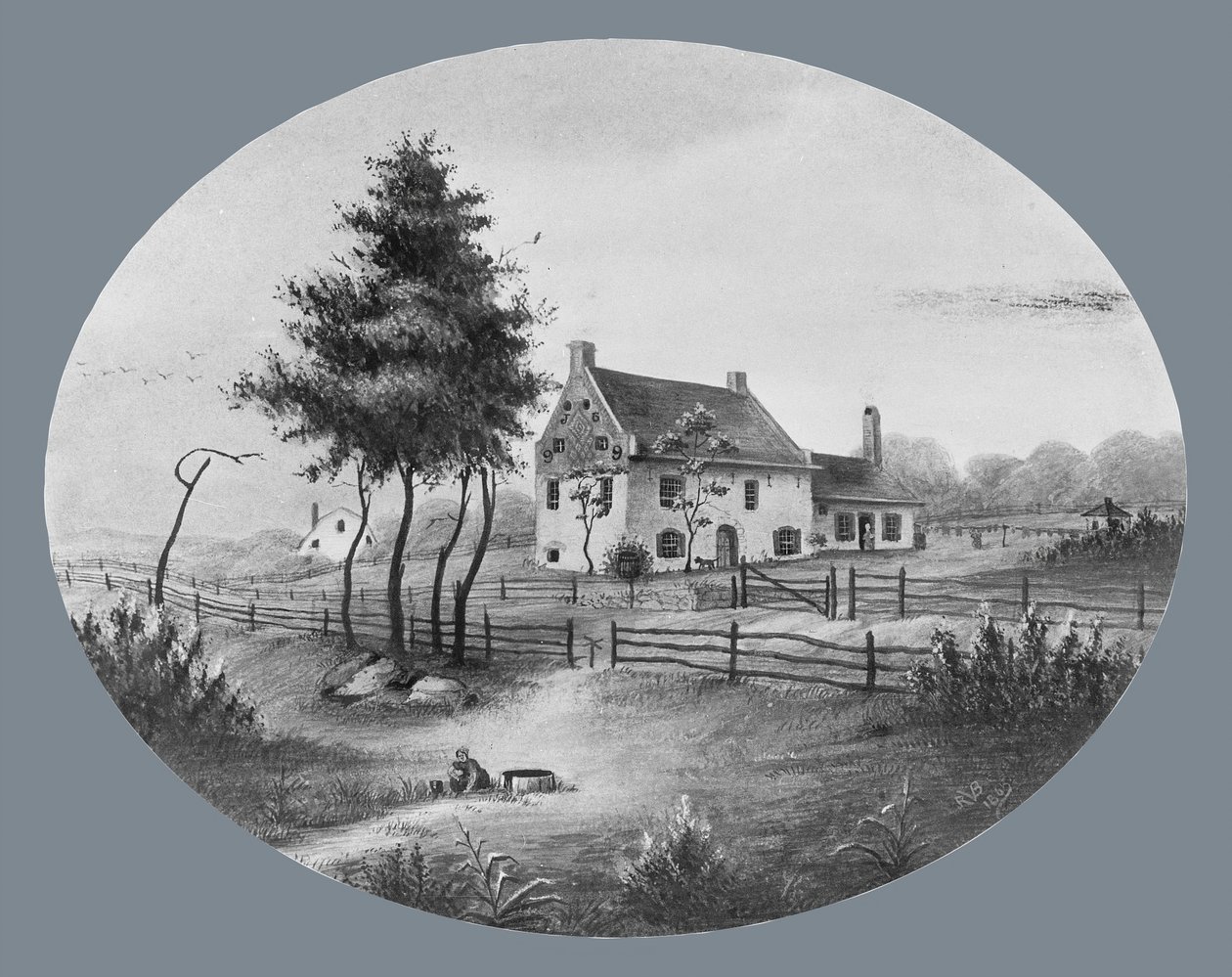 Vechte-Haus in Gowannus, Brooklyn, New York, 1865 von Unbekannt