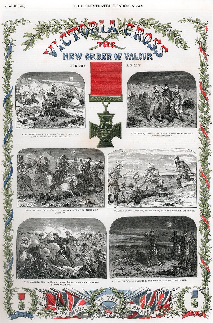 Victoria-Kreuz, britische Auszeichnung für Tapferkeit, 1857 von Unbekannt