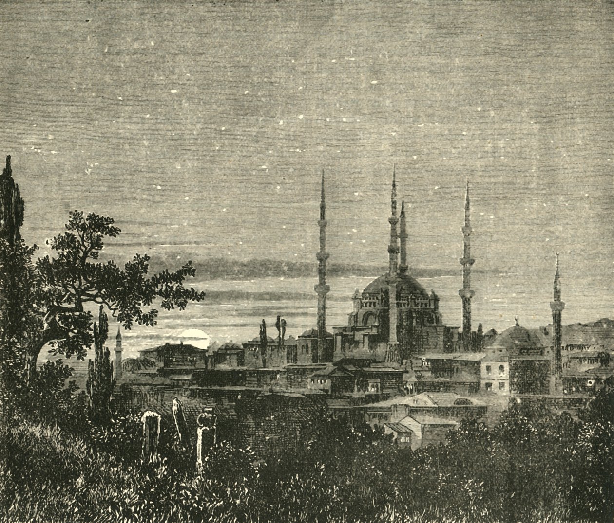 Ansicht in Adrianopel - Die Moschee von Selim II., 1890 von Unbekannt